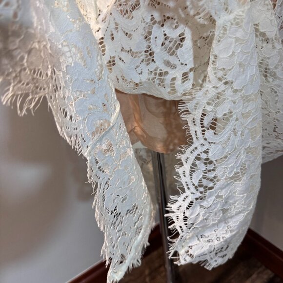 LULUS One Wish white/cream lace midi dress Size Small NEW WITH TAGS - Picture 10 of 11